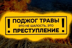 Весенний пал травы - опасная традиция!
